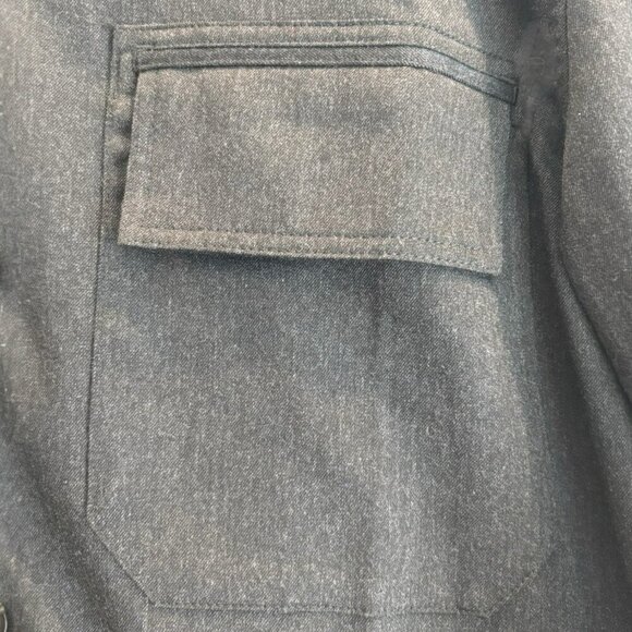 Hart Schaffner Marx Wool Blend Shirt Jacket Overshirt Shacket Gray Men’s Size M - Picture 4 of 8